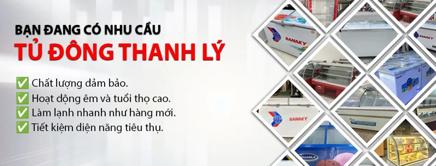 Tủ đông thanh lý - Điện máy Khánh An