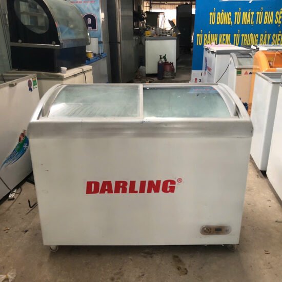 Thanh Lý Tủ Đông Trưng Bày Kem Mặt Kính Darling 350l
