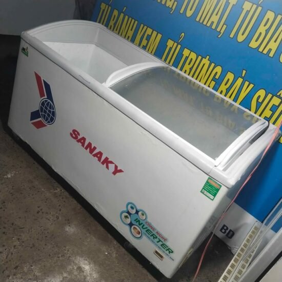 Thanh Lý Tủ Đông Trưng Bày Kem Mặt Kính Darling 350l