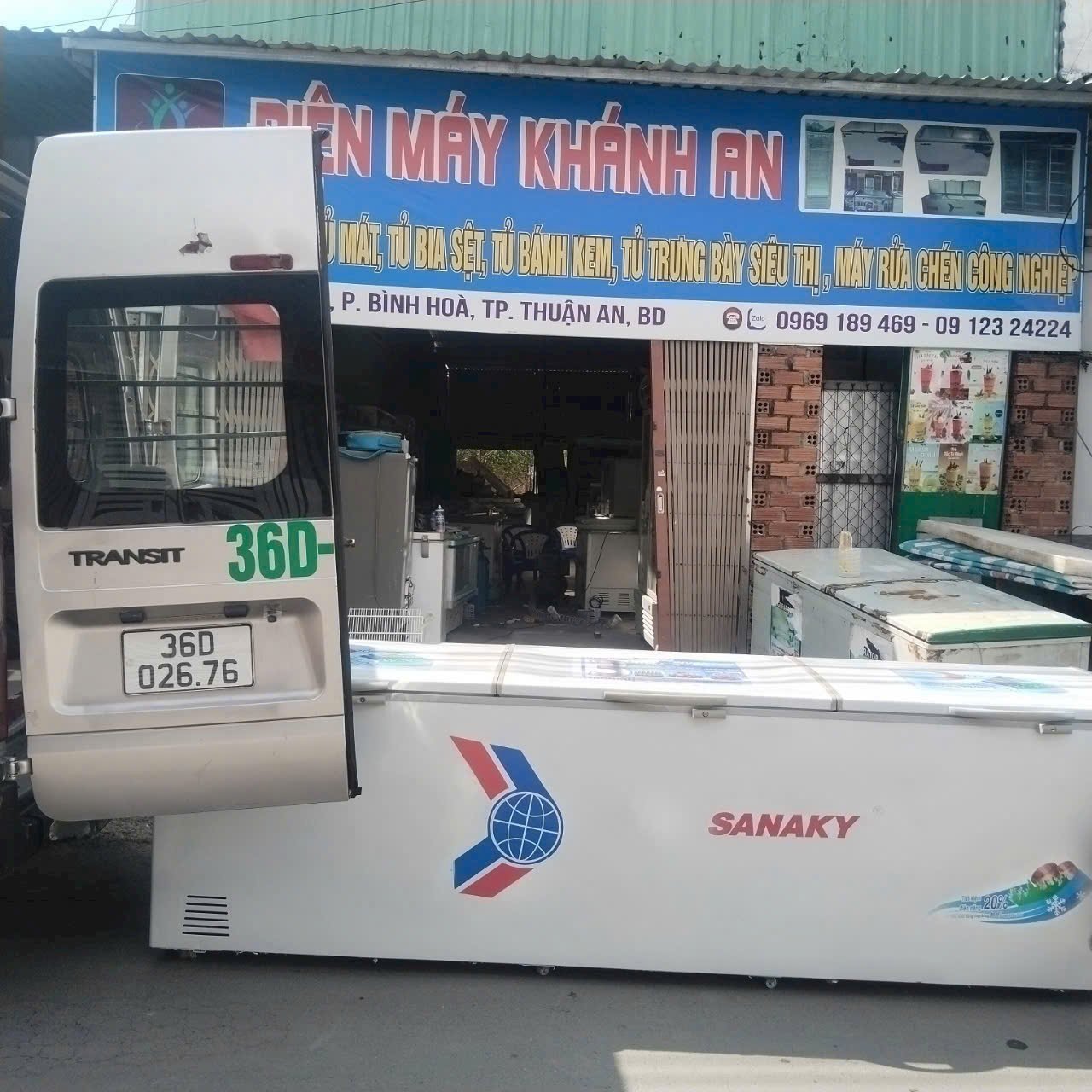 Tủ đông Sanaky cũ thanh lý tại Bình Dương